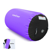 VOFiTNY Inflatable Gymnastics Air Barrel 120cm x 90cm Tumbling Octagon Mat Roller Back-Bend Trainer for Home/Gym, Do Not Include Pump
