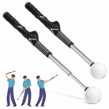 WUISOLQP Golf Swing Trainer Retractable Golf Swing Training Aid Golf Grip Training Aid Velocity Grip Golf Golf Swing Practice Stick Golf Swing Traine