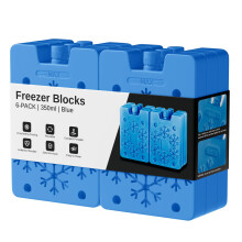 Oak & Tea Freezer Blocks 350ml X 6 Reusable Ice Packs For Cool Box, Lunch, Picni