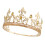 (Silver Sharp Spear White Diamond) Personalized Sharp Spear Retro Crown Gold Water Diamond King Crown Power Queen Headpiece Adjustable Size 3
