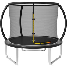 JUMMICO 183/220/290/360CM Trampoline Outdoor with Safety Enclosure Net - Complete Outdoor Garden Trampoline for Kids & Adults Spring Tool Home