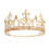 (Silver Sharp Spear White Diamond) Personalized Sharp Spear Retro Crown Gold Water Diamond King Crown Power Queen Headpiece Adjustable Size 4