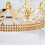 (Silver Sharp Spear White Diamond) Personalized Sharp Spear Retro Crown Gold Water Diamond King Crown Power Queen Headpiece Adjustable Size 5