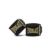 Everlast Elite Hand Wraps (455cm) Black Boxing Wraps for Boxing
