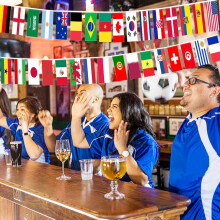 World Cup Flags Bunting 2with 50 World Country Flag,43ft/13m International Flags Bunting Banner for World Cup Football Bar Club Garden School Euro Fo