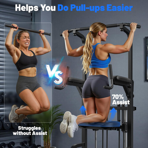 Sportsroyals Power Tower Pull Up Dip Station Functional Training Aids 1