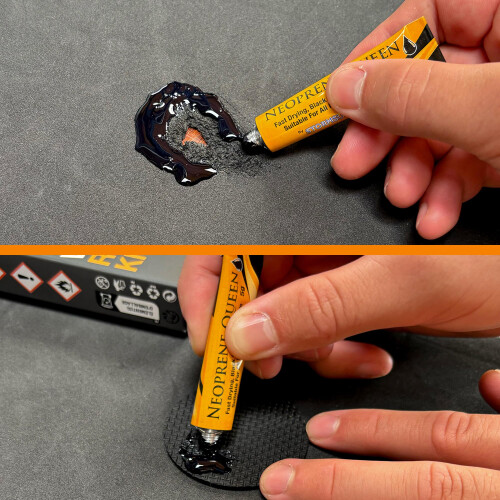 Neoprene Queen Premium Wetsuit Repair Kit - Make Long-Lasting Patch 2