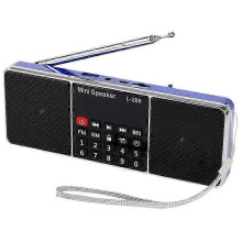2026 NEW Mini Portable Rechargeable Stereo L-288 FM Radio Speaker LCD Screen Support TF Card USB Disk MP3 Mu