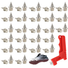 50pcs 6mm Track Spikes, Stainless Steel Running Shoe Spikes,