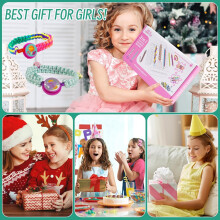 Yebebao Friendship Bracelet Making kit, Gifts for 5 6 7 8 9 10 11 12 Year Old Girls, Arts and Crafts for Kids Ages 6-12, DIY Toys for Birthday Party