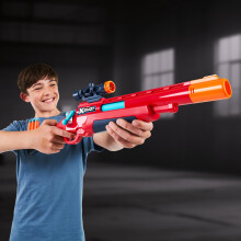 XSHOT Excel Ejector Shell Blaster by ZURU – Shell-Ejecting Dart Blaster with Tactical Scope, 8 Air Pocket Technology Darts & 90ft Range, Outdoor Toy