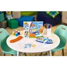CRAYOLA Bluey Colour Wonder Magic Light Brush, Mess Free Painting Station for Kids, Toddler Toys & Activities, Ages 3+ Includes 6 Paint Pads and 18 P