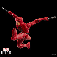 Marvel Legends Series Secret Wars Daredevil, Retro Marvel Comics Collectible 15-cm Action Figure with Lenticular Shield