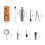 (B) Stainless Steel Cocktail Shaker Set Bar Tools Bartender Kit 5
