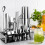 (E) Acrylic Bar Shaker Set 23Pcs Stainless Steel Ice Stone Cocktail Bartender Tools 2
