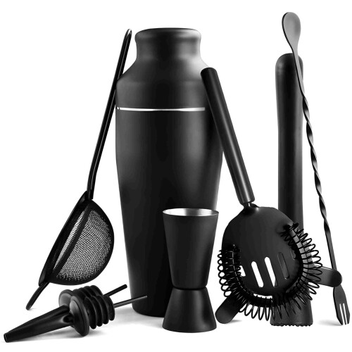 (N) Stainless Steel Cocktail Shaker Set Premium Bar Bartending Tool Kit 2
