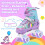 OLYSPM Kids Roller Skates for Girls Boys Pro 4-Size Adjustable, 3