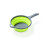 (Red square) Square & Round Foldable Silicone Draining Basket Set, Telescopic Plastic Vegetable Washing Basket 2pcs 4