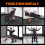 naspaluro Adjustable Weight Bench for Full Body Workout - 880 Lb Stable Workout 6