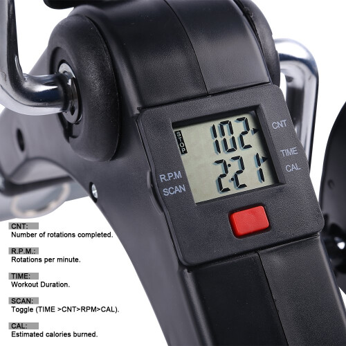 Folding Mini Pedal Exercise Bike Portable Home Workout Office 2