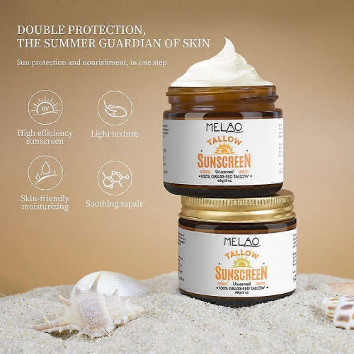 Tallow UV Protection Cream SPF50 Lightweight Non-Greasy Face 2