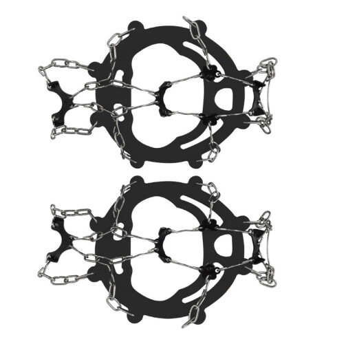 Crampons antidérapants en caoutchouc noir, taille unique Black 1