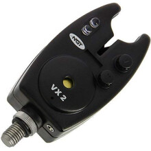 NGT Carp Fishing VX2 Black Bite Alarm with Volume and Tone Control with Battery
