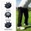 Xelmorant Golf Shoe Spikes — 20 PCS Black Durable TPU Replacement 3