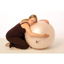 nbf Birthing Ball with Pump and Pregnancy Instruction Guide 55cm 65cm 75cm Anti-Burst 65cm Pale Gold