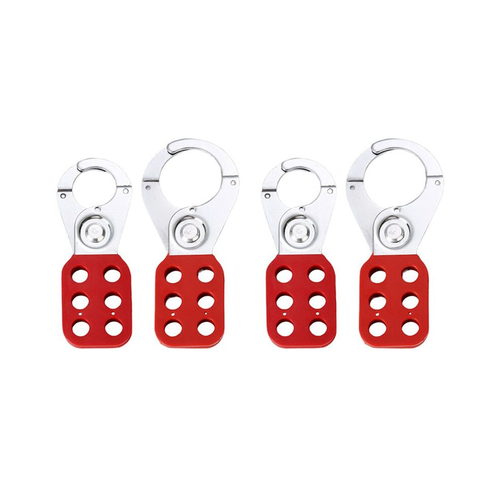 4 Pcs Lock Out Tag Out Lock Hasp Safety Padlock Lockout Steel Nylon Hasp Lock For Industry Equipment 6032475654307