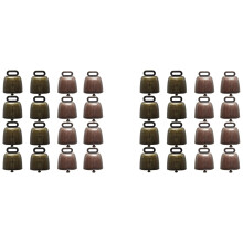 32PCS Cow Horse Sheep Grazing Copper Bells Small Brass Bells Cattle Goat Farm Loud Bell Long Distance Horse Iron Bells