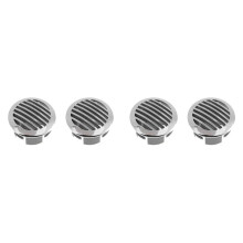 4 Pieces 4 Inch Adjustable Marine Vent Covers, 316 Stainless Steel Air Flow Vent Covers for RV, Boats, Yachts
