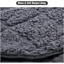 REDCAMP Waterproof Camping Blanket Thermal with Sherpa Lining, 150x126 cm Windproof Outdoor Blanket for Cold Weather Winter Stadium Travel Sports,Was