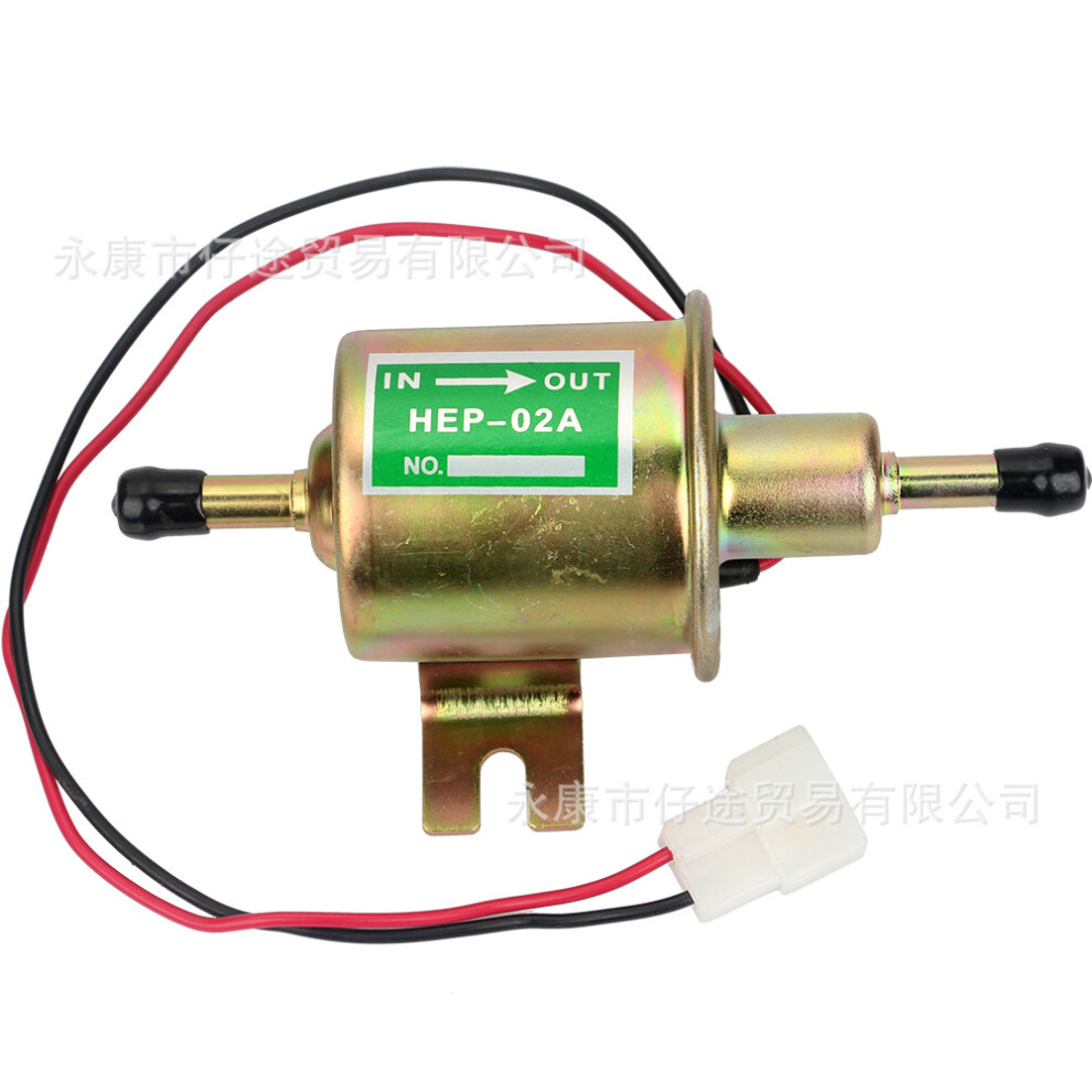 (12V) Car Modification Hep-02A Electronic Fuel Pump 12V/24V Gasoline & Diesel External Oil Pump Kit 8043598139815