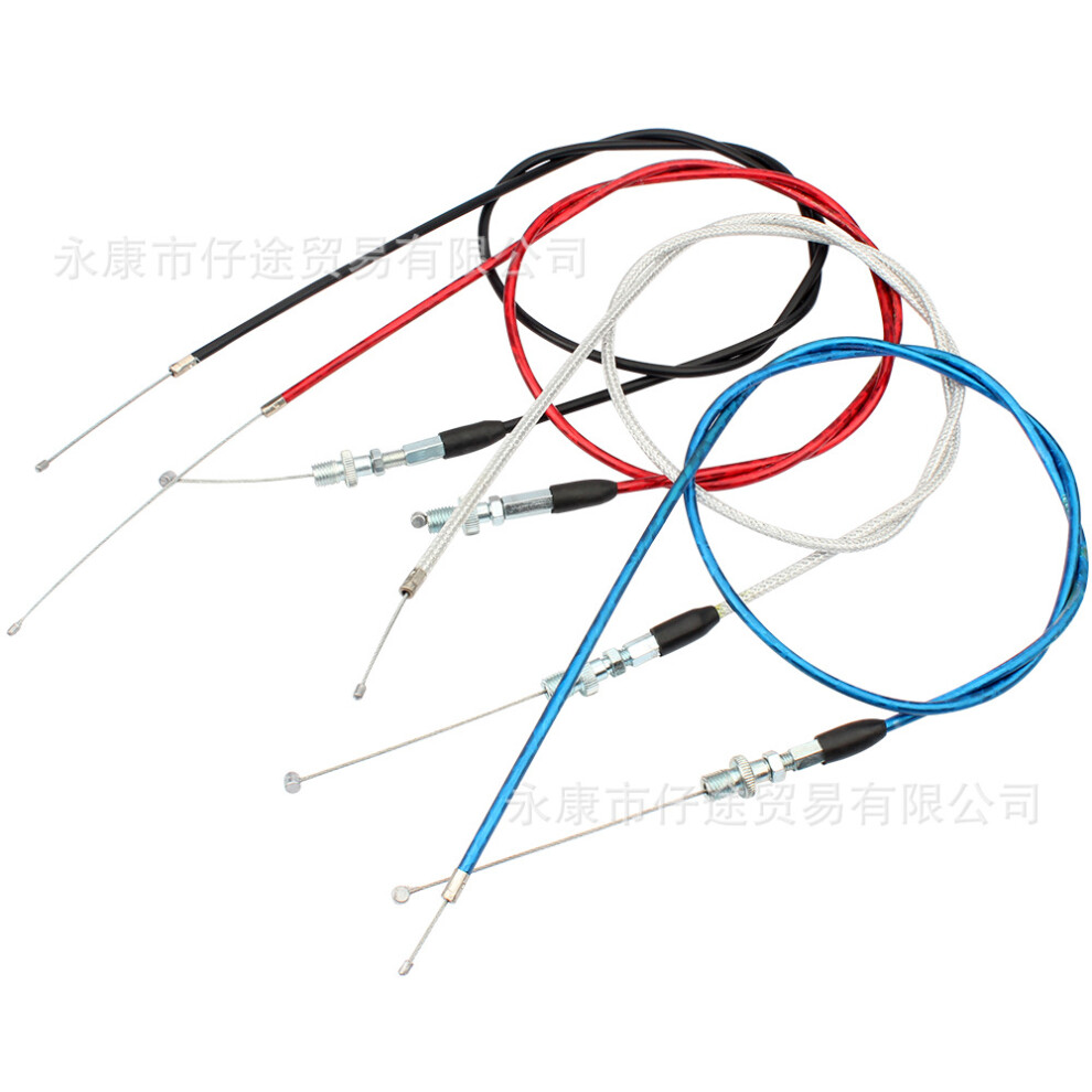 (Yellow) Off-Road Atv Motorcycle 50Cc-250Cc Large Twist Throttle Cable Pull Wire 1.2M Colorful Yellow 7693087382928