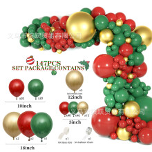 (Christmas Set) Kit per ghirlanda di palloncini natalizi ad arco, ideale per decorazioni di feste e festival.