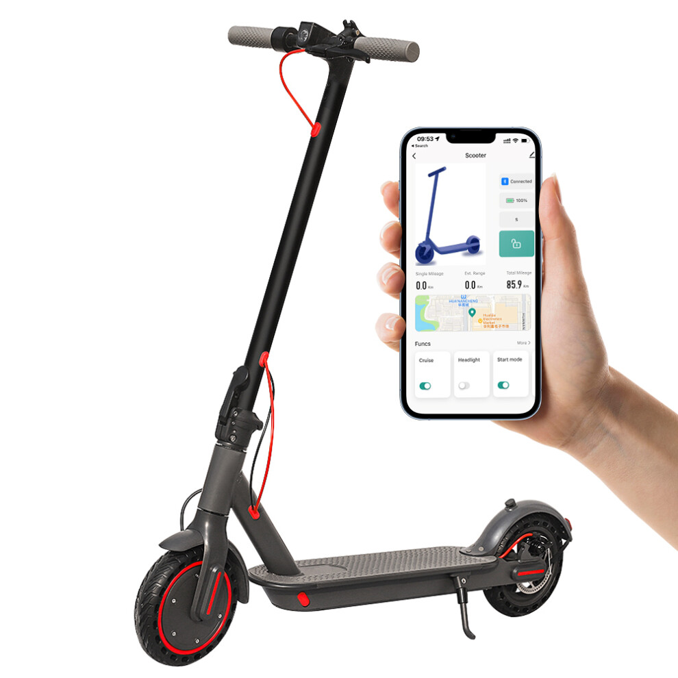 Aovopro Tuya 350W Folding Electric Scooter, 31Km/H, 36V 10.5Ah Black