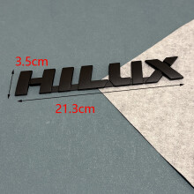 (B-silver)1pcs 3D ABS Black Silver Car Letter Rear Trunk Sticker Badge Emblem For HILUX Labeling Logo