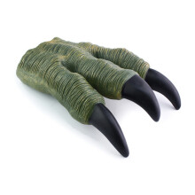(Green Dinosaur Claw) Pacynka dinozaura, rękawica z miękkiej gumy, model zwierzęcia symulującego rekina, stragan uliczny, ramię rekina
