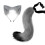 (Orange) Halloween Fox Tail Headband Adjustable Plush Ears Cosplay Costume Kit 5