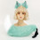 (Mint Green) Halloween Wolf Tail Set with Ears, Plush Beast Tail & Fox Tail Cosplay Props for Comic Con 1