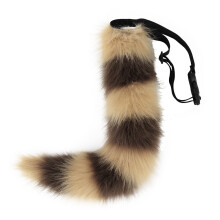(Yellow and black splicing) Handmade Zootopia Nick Wilde Realistic Fox Ears & Tail Set Cosplay Beast Ear Headband Accessory