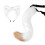 (White Camel) Halloween Fox Tail Headband Adjustable Plush Ears Cosplay Costume Kit 1