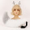 (White Gray) Halloween Wolf Tail Set with Ears, Plush Beast Tail & Fox Tail Cosplay Props for Comic Con 1