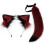 (Red and Black) Simulation Plush Fox Tail & Wolf Ear Headband Set - Cute Adjustable Fox Ear Accessories 1