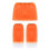 (Orange, M) Halloween Kuschelige Plüsch-Beinstulpen Kostümparty-Accessoires-Set 1