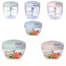 (Green, 500ML) Ensemble éplucheur de légumes manuel, hachoir à ail et arrache-légumes, robot culinaire et presse-purée