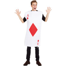 (Square A, One Size) Vuxen Black Spade Spelkortskostym Cosplay Maskerad Scenframträdande Outfit
