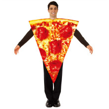 (Red, One Size) Karneval Halloween Cosplay Pizza Kostym Vuxen Scen Outfit För Fest