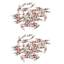 100 Pcs Car Bike Motorcycle Rubber Hose Tubeless Type Valve Insert Valve Core